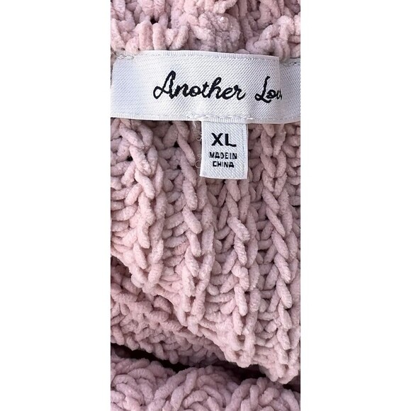 ANOTHER LOVE Textured EDEN Hoodie Sweater XL Chunky Thick Coquette Bow Dainty - Picture 12 of 13